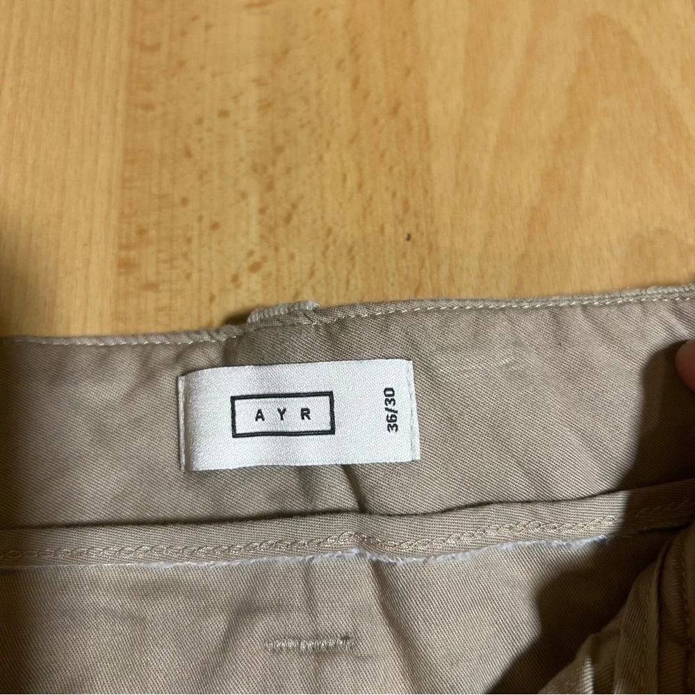 AYR The Pal Wide Leg Trouser in‎ Beige Tan 36x30